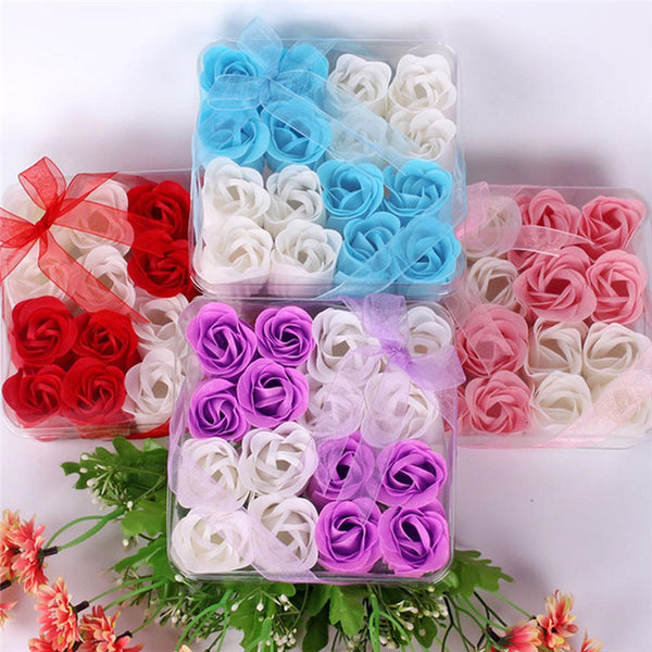 16Pcs Rose Petals Body Soap