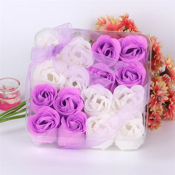 16Pcs Rose Petals Body Soap
