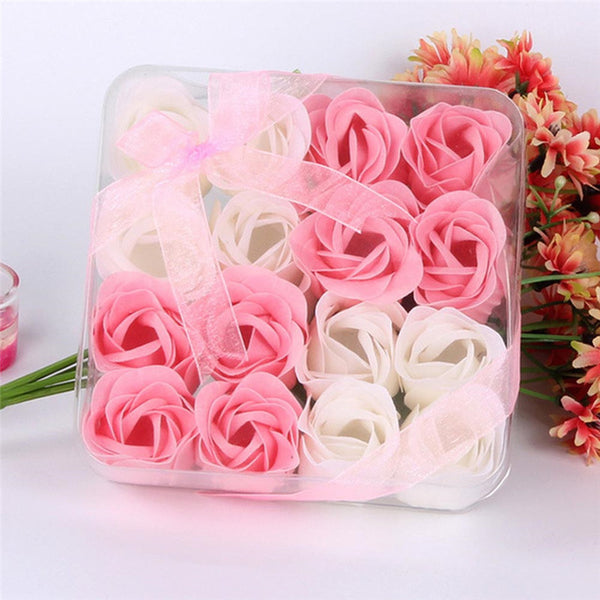 16Pcs Rose Petals Body Soap