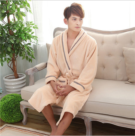 Thick Long Sleeve Bathrobe